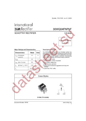 30WQ04FNTRRPBF datasheet  